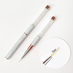 Nail art pintsel, 9 mm