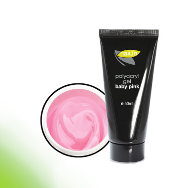 Akryyli geeli Polyacryl Gel, Baby Pink, 50ml