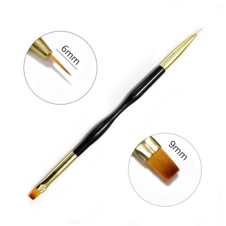 Double brush, 9mm & 6mm